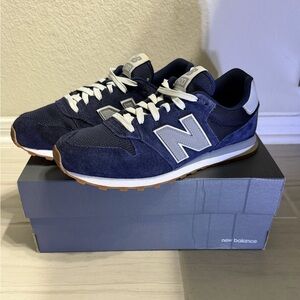 New Balance NB 500 (GM500ST) Navy Blue Suede with Gum sole